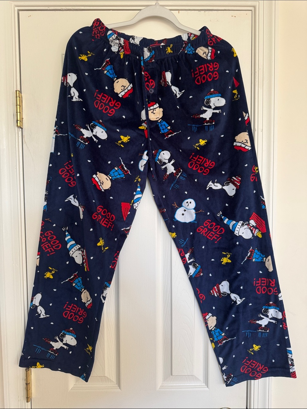 Men's Navy Peanuts Snoopy Pajama Pants
